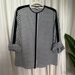 Vintage Jordan Checkered Blouse